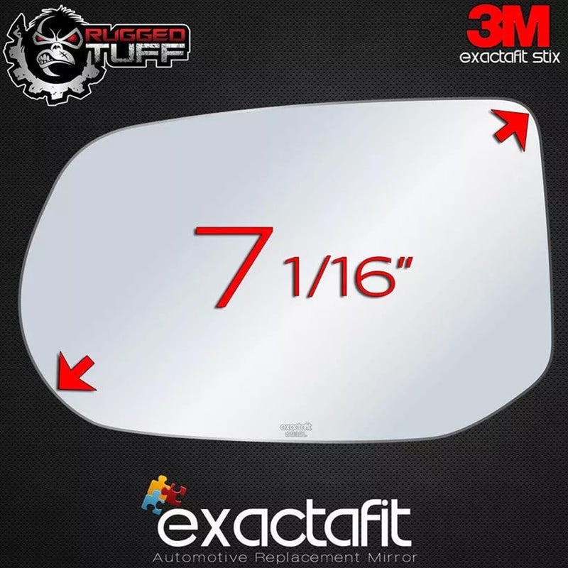 Rugged TUFF exactafit 8839L Driver Side Mirror Glass Replacement Repair Compatible With 2006 2007 2008 2009 2010 2011 Honda Civic - Image 4